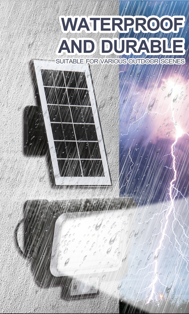 Cross-border special supply of solar floodlights, split-type ultra-bright garden lights, home outdoor wall lights, advertising floodlights pic 28