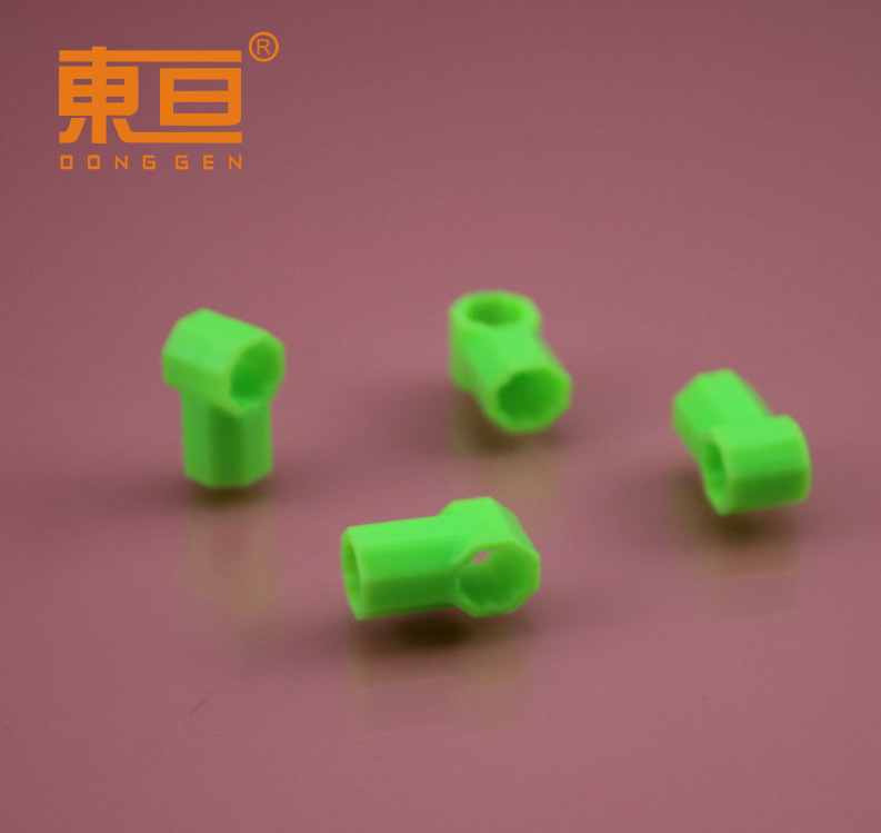 BJ3T91018 Green octagonal three-way connector, three-way connector, puzzle, toy accessory, technological building block parts pic 6