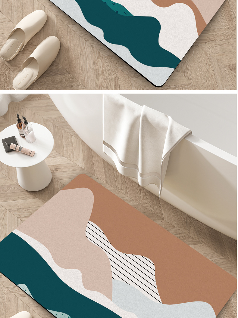 浴室防滑软垫硅藻泥吸水速干地垫子家用厕所卫生间门口进门踩脚垫详情13