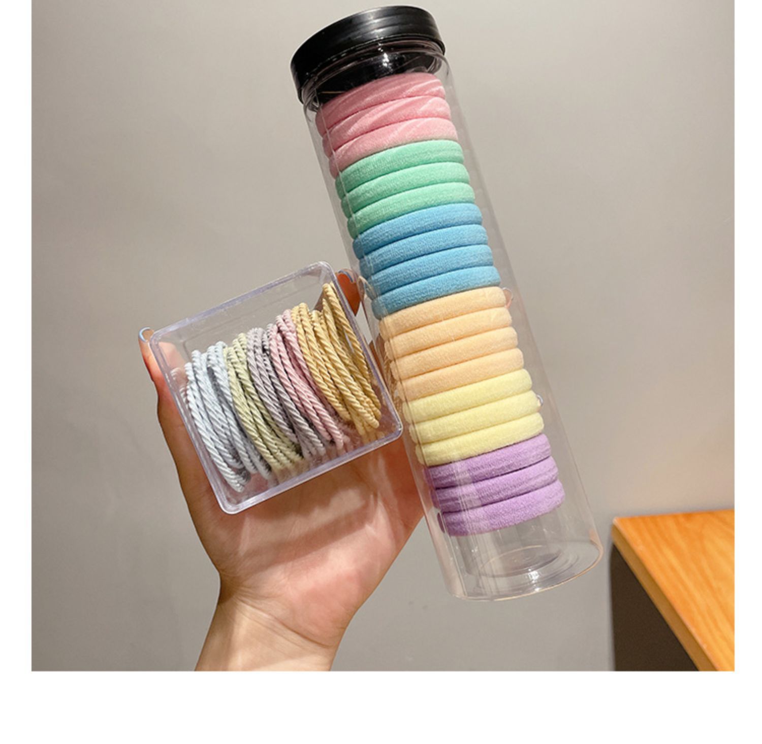 Simple and elegant black hair tie for women, high elasticity and durability, high ponytail headwear, hair tie and hair band wholesale pic 33