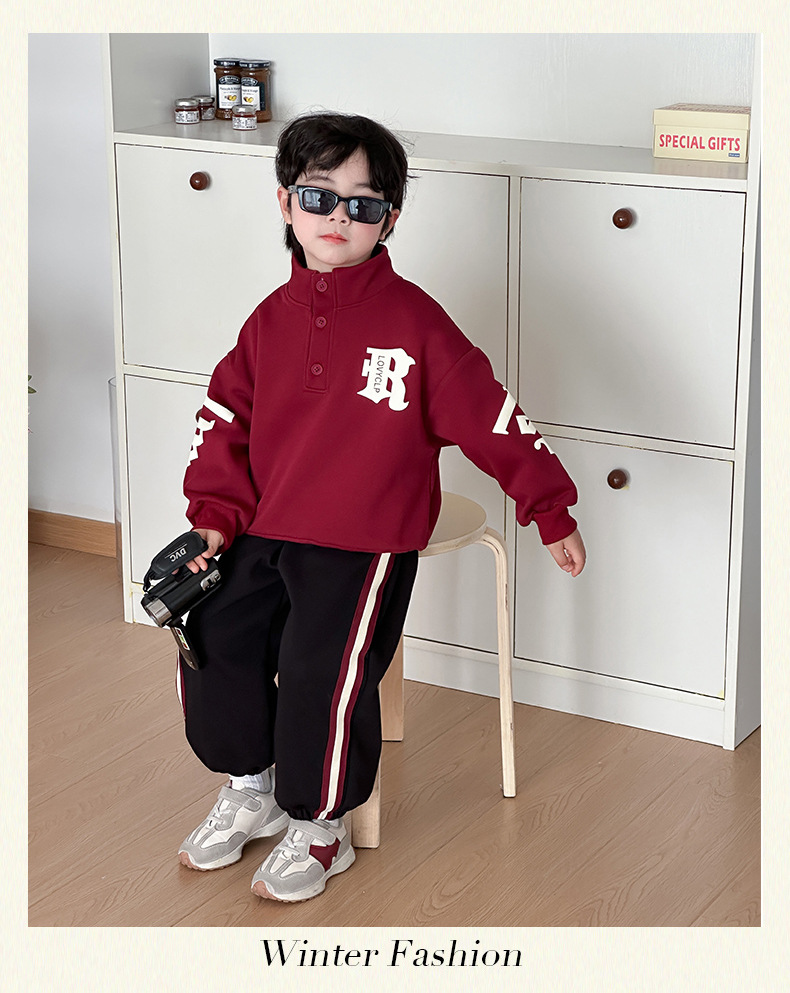 童装男童卫衣套装2025新款洋气儿童春装两件套宝宝春秋季男孩衣服详情4