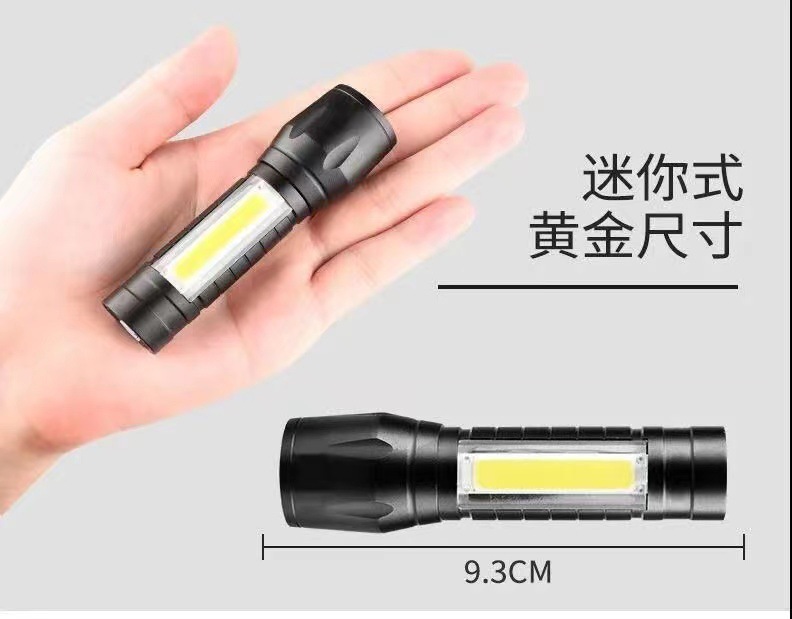 Mini flashlight, power, multi-functional flashlight, strong light, rechargeable USB, outdoor lighting, emergency light, ultra-bright long-range shooting pic 15