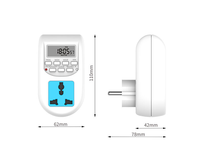 German-style plug timer multi-hole socket controller, timer switch socket, Qiaole Electrical Appliance AL-06 pic 8