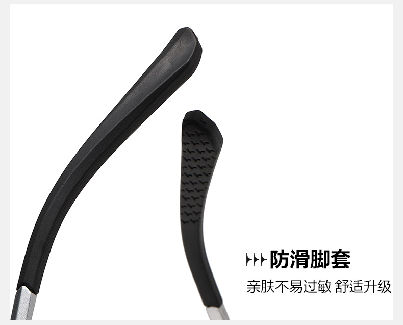 新款复古偏光男士太阳眼镜铝镁半框司机驾驶墨镜户外运动骑行眼镜详情9