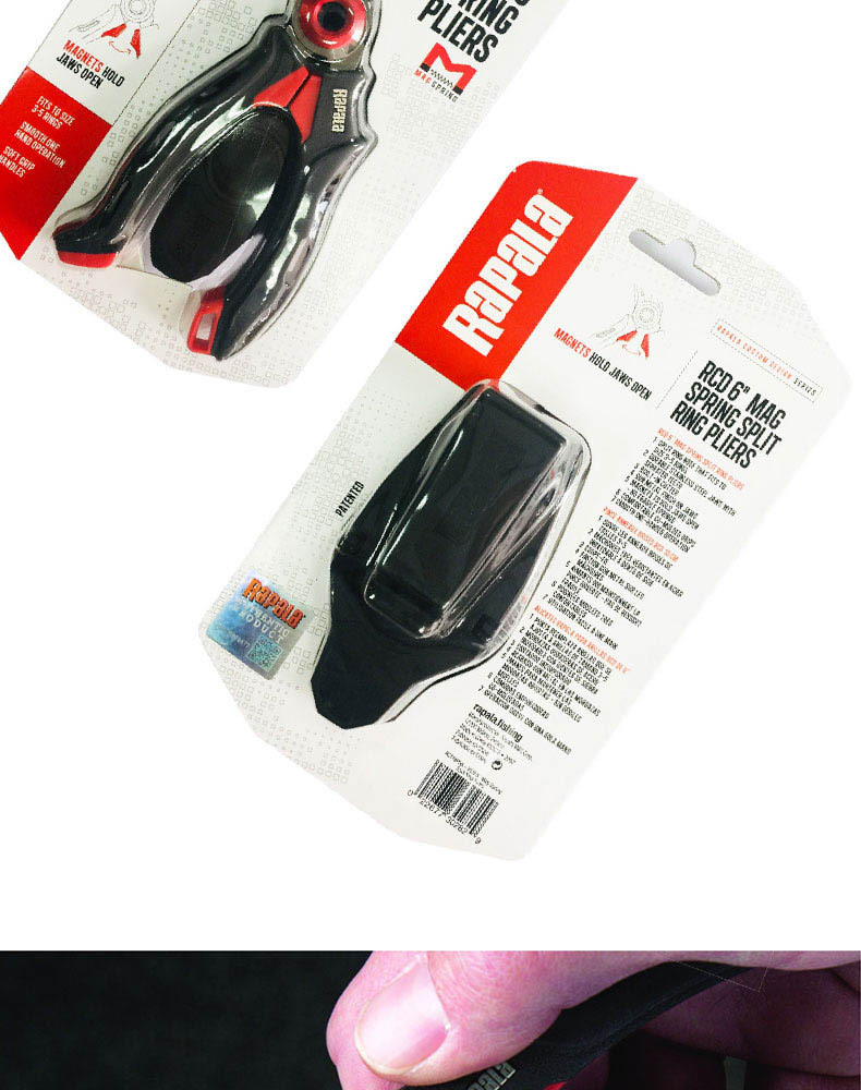 Rapala RCD series 6-inch magnetic spring lure fishing pliers with eagle beak pliers and sleeves fishing tools pic 5