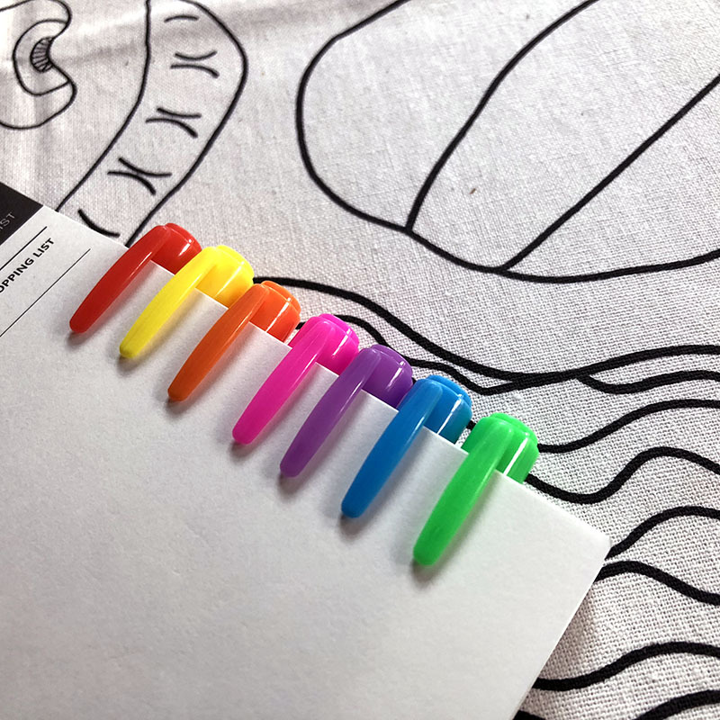 Cixi fabricante mini color highlighter small wholesale conjunto de papelería puede ser personalizado 6 color highlighter pic 6