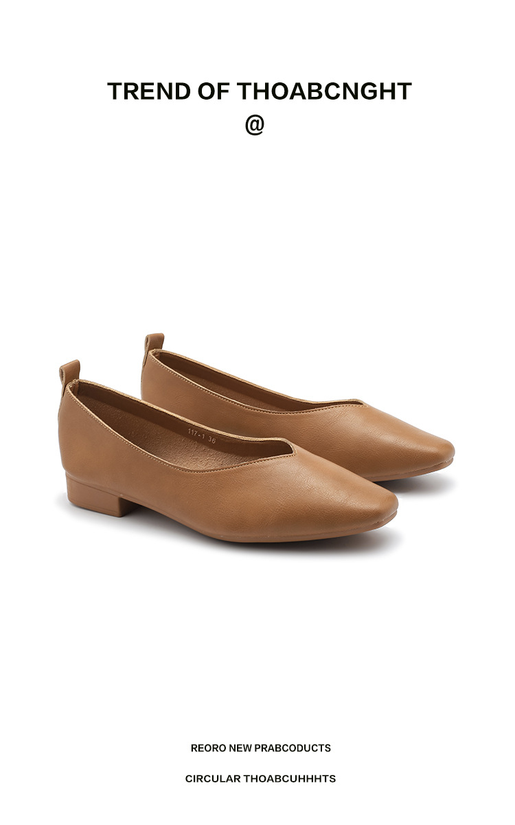 外贸跨境新款小方头浅口女士单鞋软底V口纯色工作鞋117-1#详情17