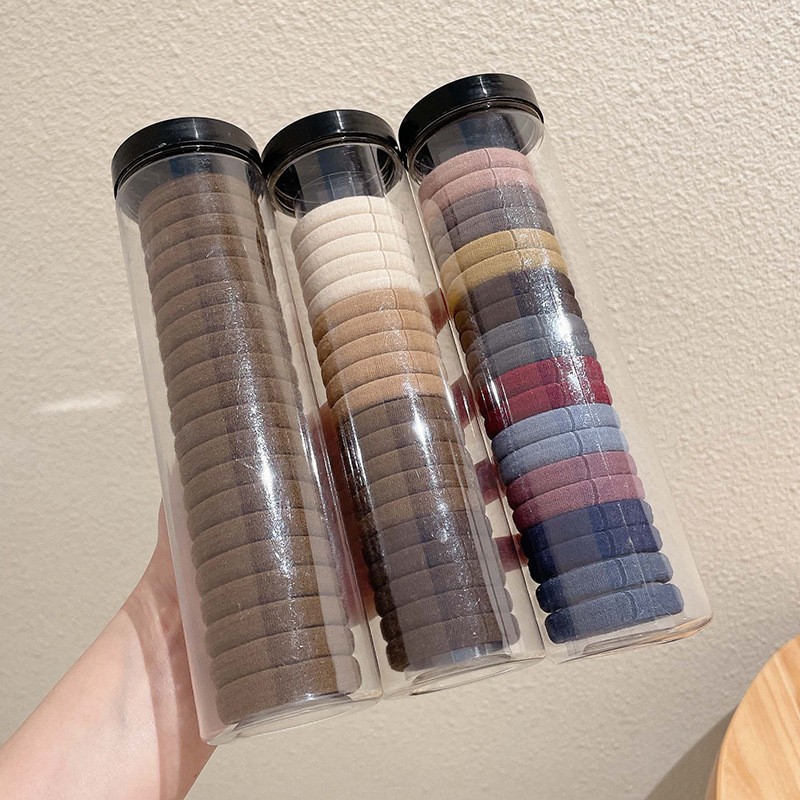 国潮系列气质简约毛巾圈发圈 无接缝橡皮筋 发绳批发 详情11