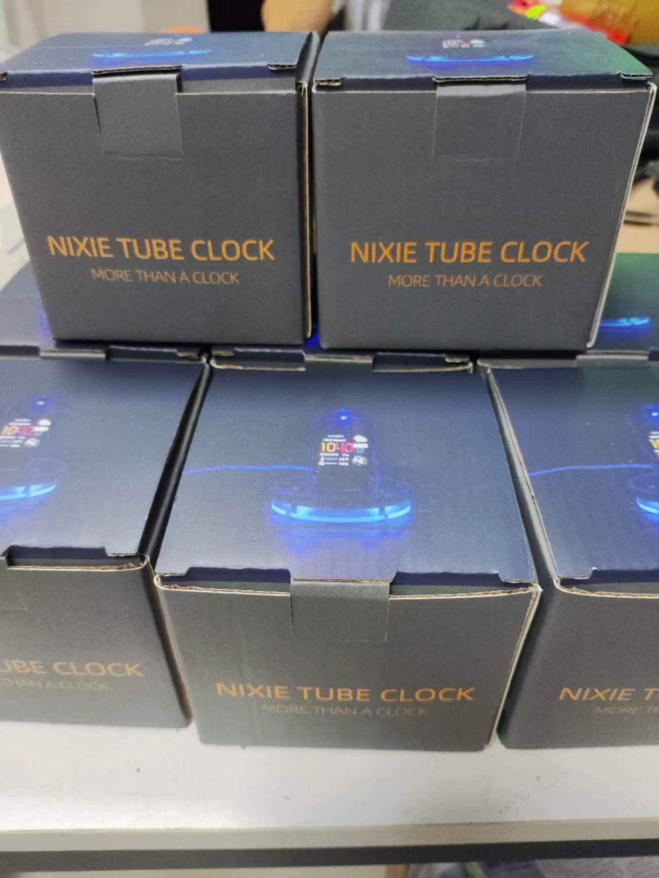 2024 New RGB glow tube clock Weather Smart WIFI Bitcoin desktop ornament pic 13