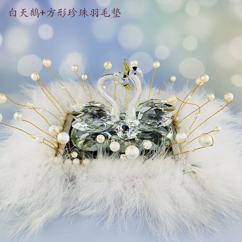 Crystal Swan Car Perfume Seat, heart-shaped romantic starry sky, brilliant pink swan, elegant and exquisite car decoration for ladies pic 11
