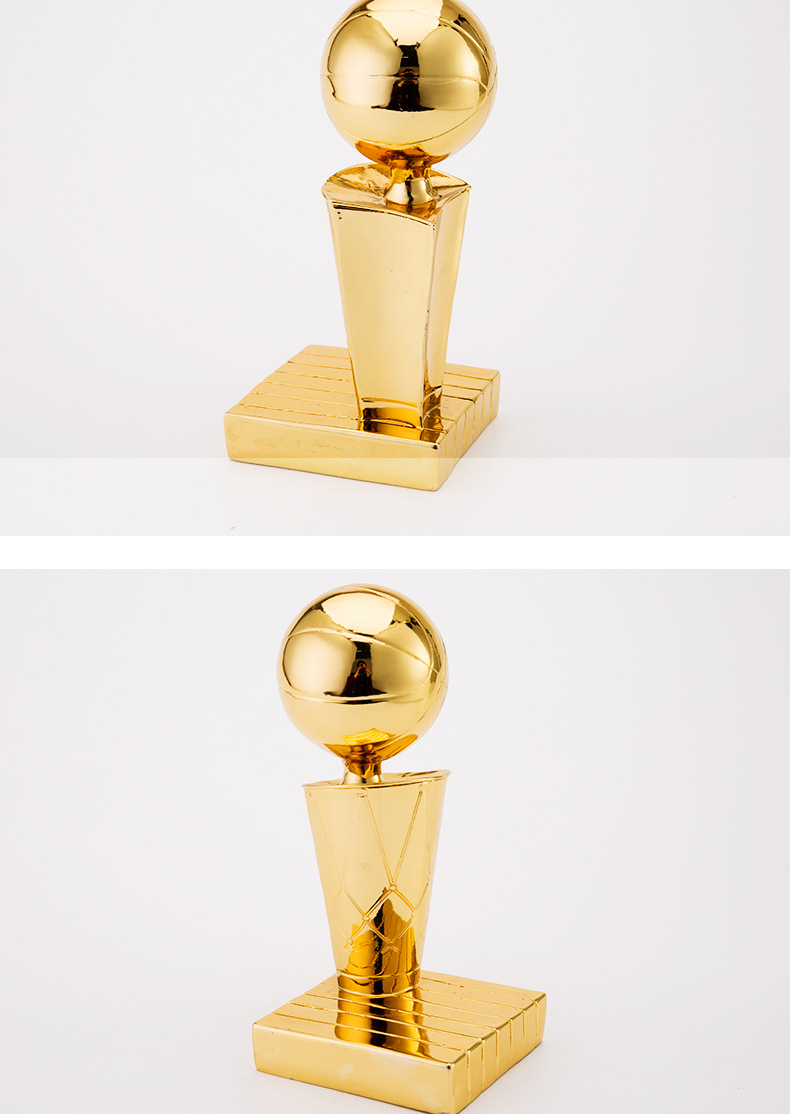 Professional league game basketball trophies, fan souvenirs, fan KTV bars, electroplated gold NBA trophies pic 11