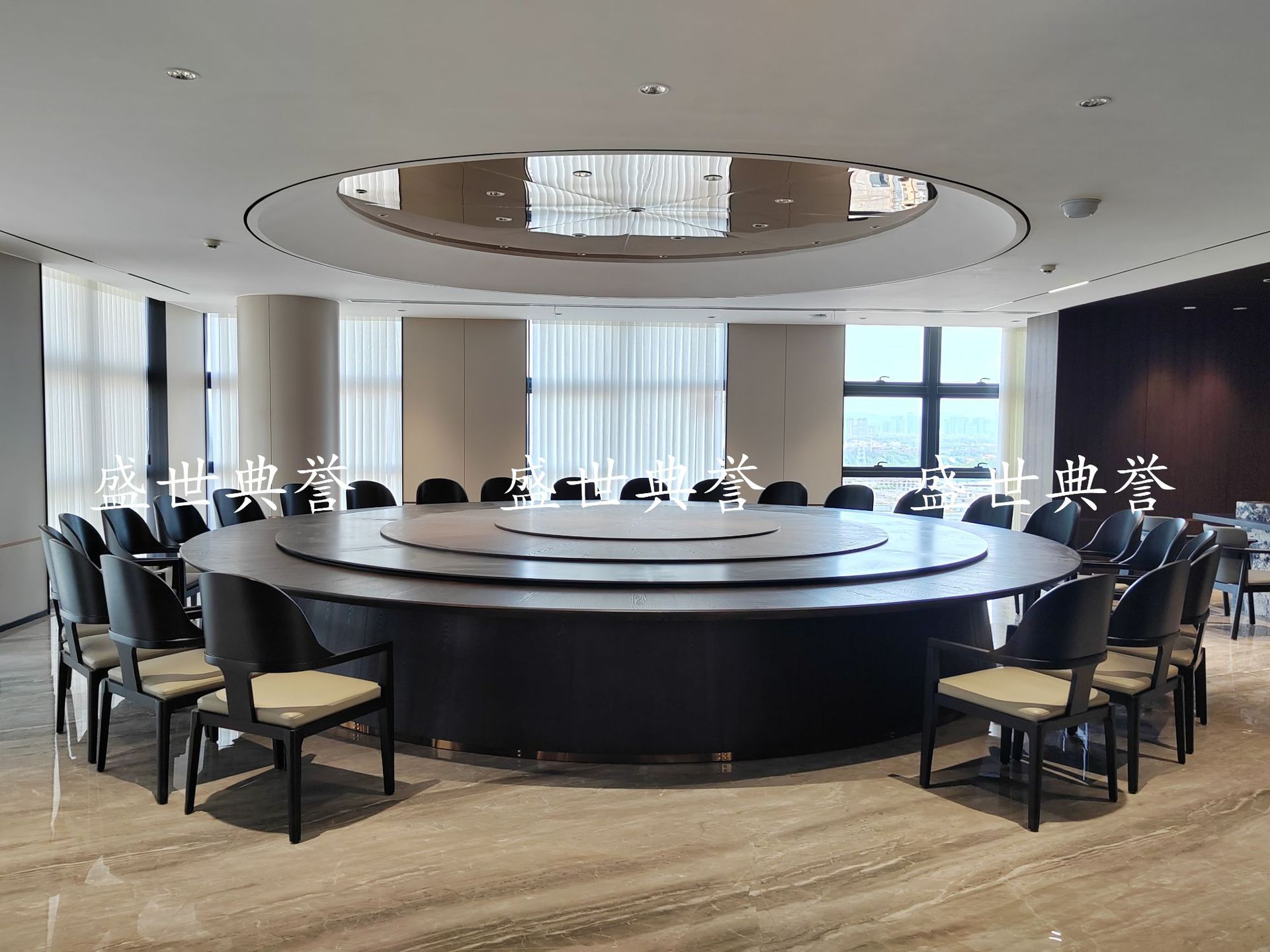 Xiamen International Hotel Solid wood dining tables and Chairs, internal club business reception solid wood chairs, designer light luxury chairs pic 13