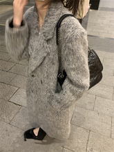 X*Z   row毛衣羊毛V领秋季针织衫毛衣v领上衣女秋冬季廓形厚实详情9