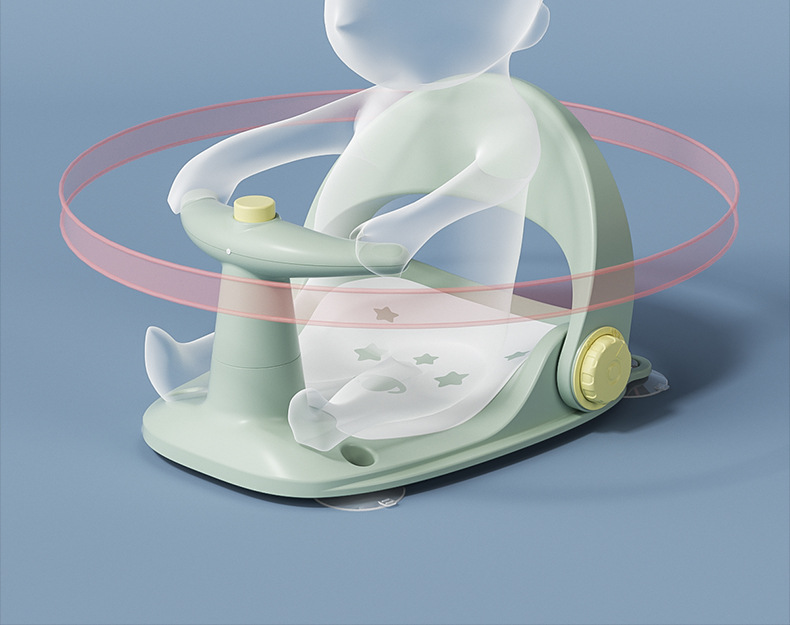 宝宝洗澡座椅神器可坐托新生婴儿躺托架坐椅儿童浴盆防滑洗澡凳子详情9