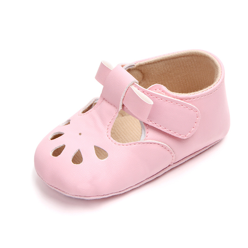 Wholesale of best-selling multi-color perforated baby shoes, anti-slip walking shoes, semi-rubber soles and soft-soled baby shoes 0921 pic 6