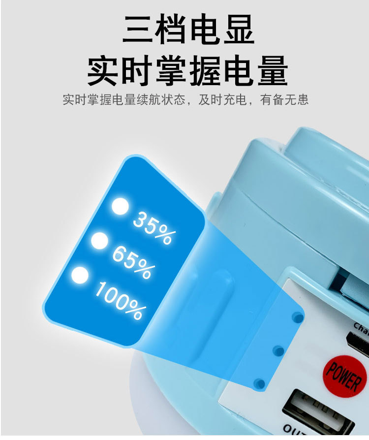 Wholesale of led solar emergency bulbs, outdoor street stalls, night markets, camping lamps, multi-functional wireless lighting bulbs pic 6