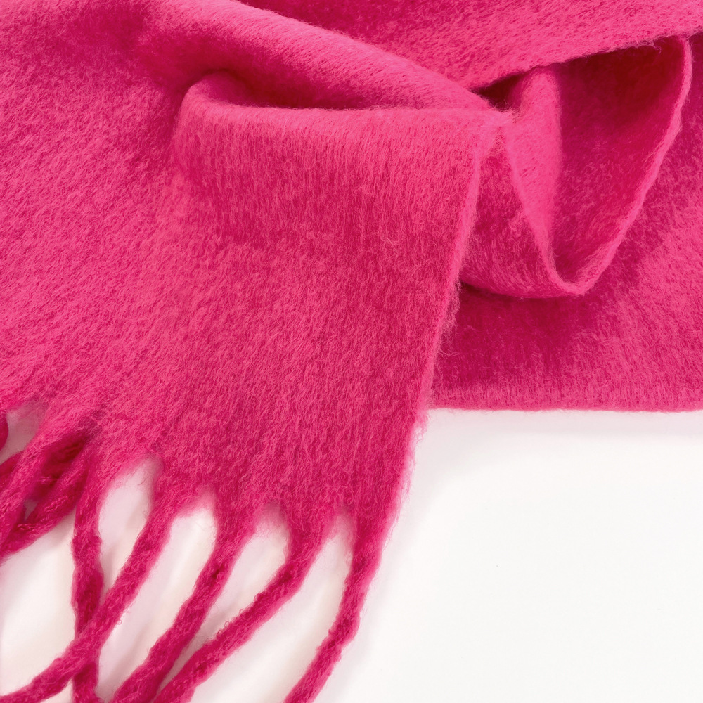 Solid color mohair scarf, sweet potato best-selling warm mid-length scarf, winter shawl, scarf for outerwear, wholesale from Europe and America pic 15