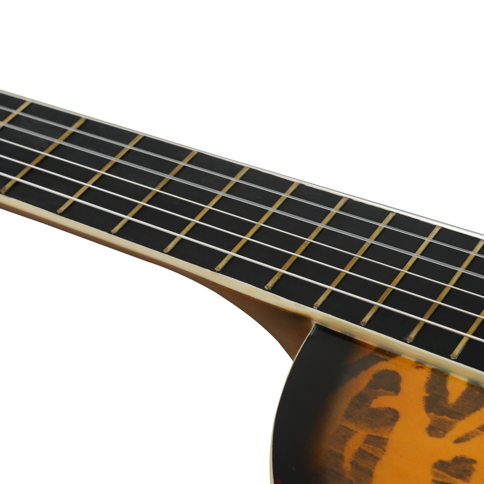 MMBAT 3930 spruce top wave Pattern 20-piece classical guitar with missing corners comes with a complete set of accessories pic 7