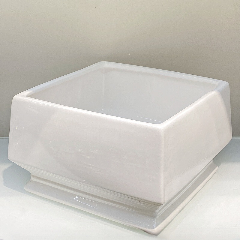 蝴蝶兰花盆盆景专用艺术纯白圆形椭圆形大花盆家具装饰盆栽花盆容器花瓶摆设摆件金堡花瓶详情3