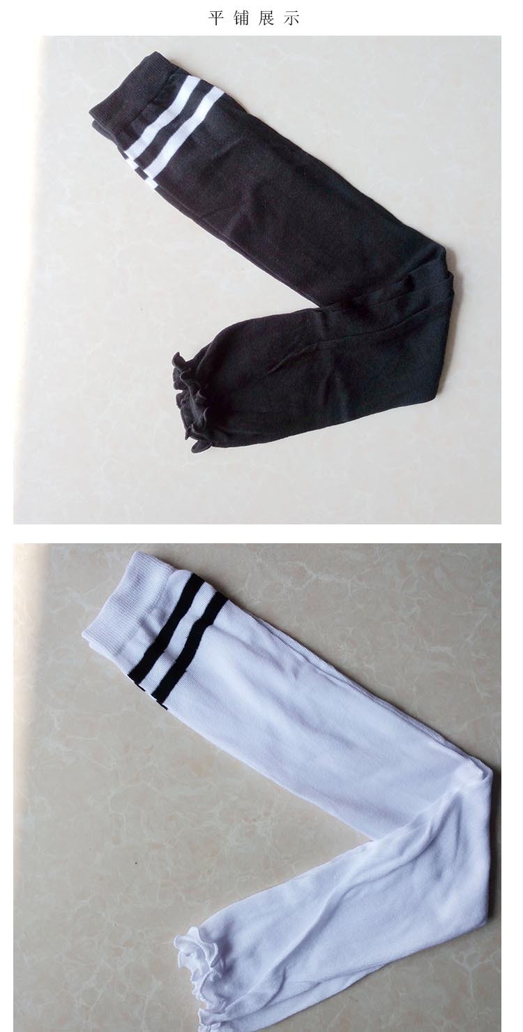 Spring and summer ultra-thin transparent sun protection thigh-high socks, knee-length knitted yoga, dance, cycling socks, air-conditioned room warmth and leg protection pic 15