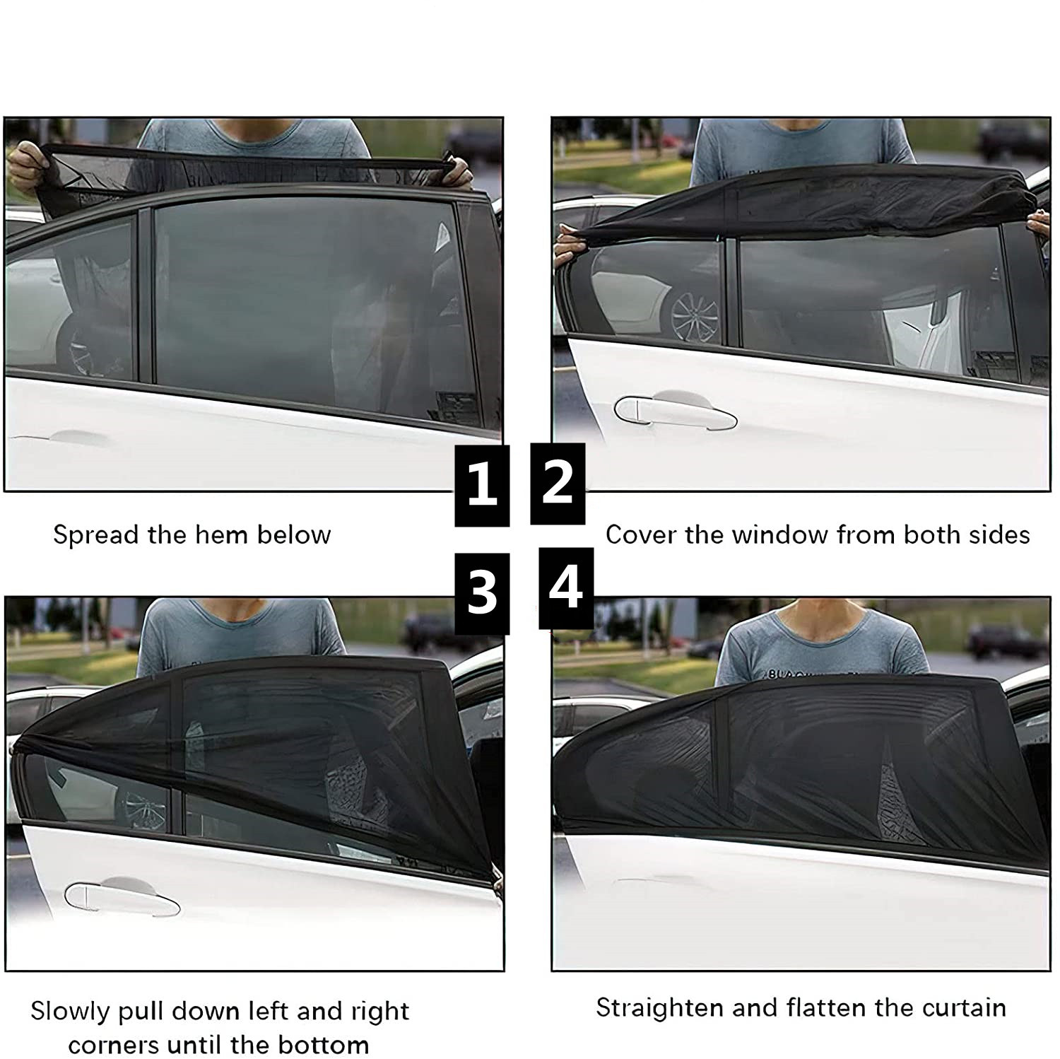 2PCS  Car Window Shade,Car Back forward Window Sun Shade,Sun详情6
