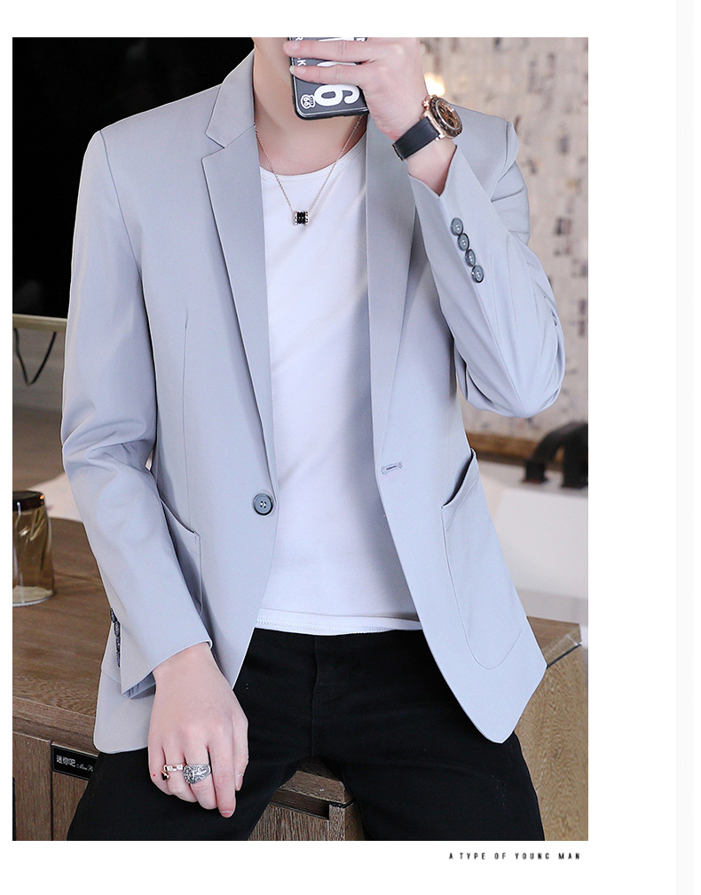 Primavera/otoño 2022 nuevos trajes casuales para hombre versión coreana trajes para hombre trajes para hombre chaquetas de alta gama para hombre pic 11