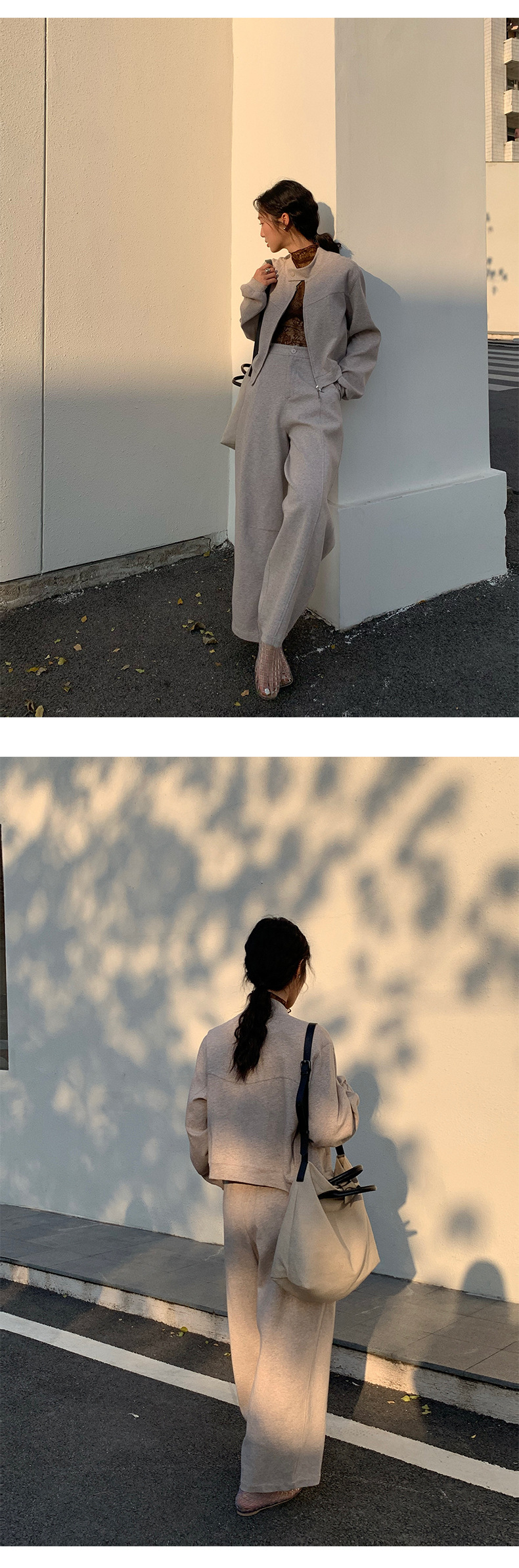 NEIHE内赫2025时尚休闲镰刀卫衣长裤子女春秋季女装新款252215详情13