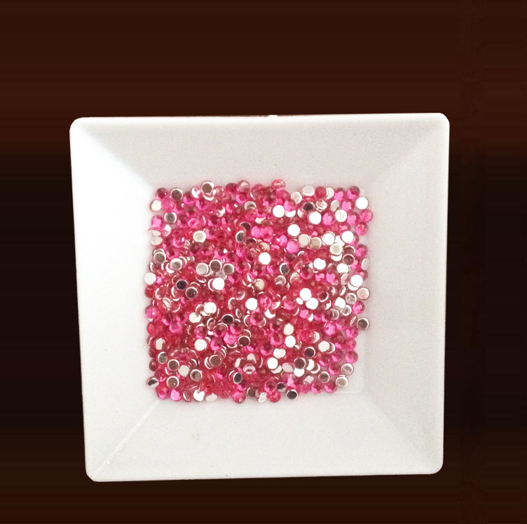 AB semi-circular pearl acrylic transparent AB color semi-circular imitation pearl diy nail art AB accessory flat-bottomed pearl pic 25