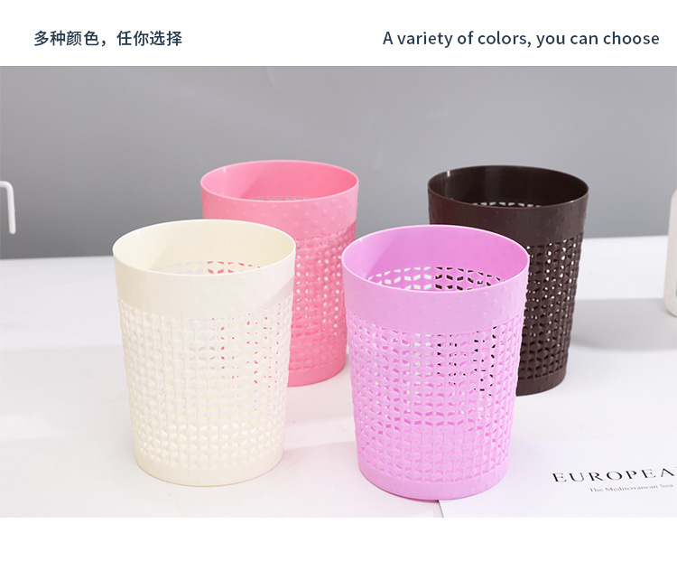 Plastic pen holder, circular grid, creative stationery storage basket, decorative item, desktop office storage supplies pic 12