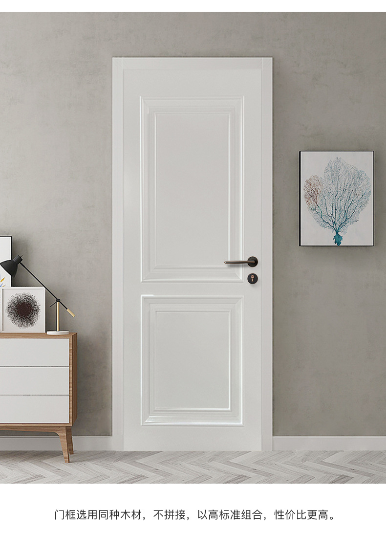 复合实木门室内门房门隔音抗压入户卧室门烤漆简约雕花室内门批发详情10