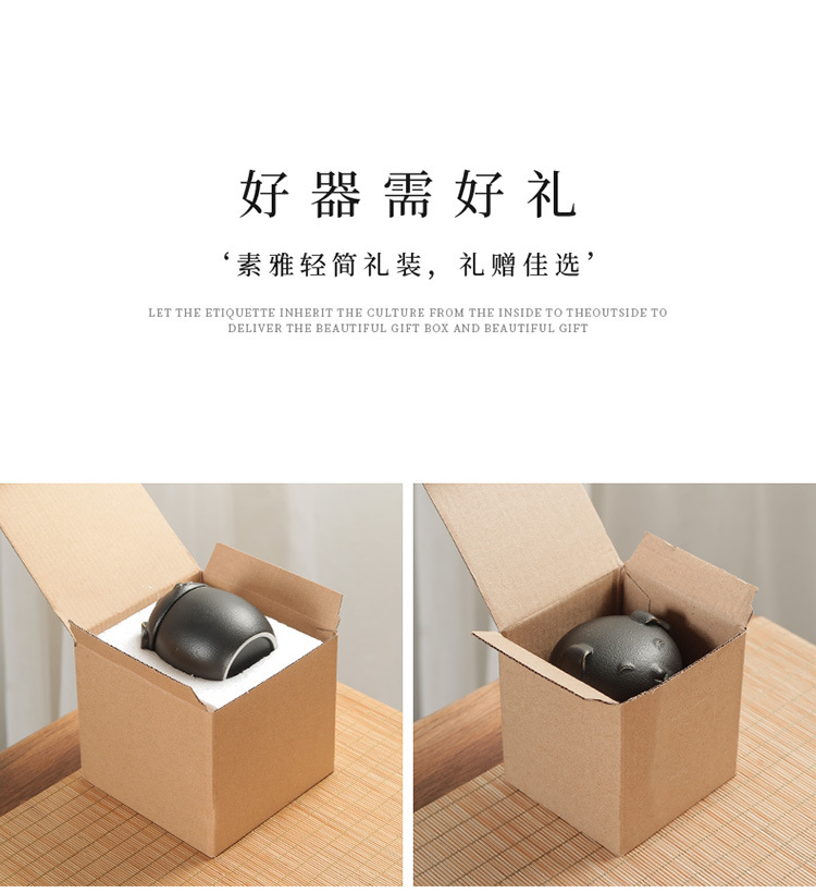 Dog pet can decoration, tea storage can, porcelain sealed can, puppy can, portable small size, travel flower tea can logo pic 14