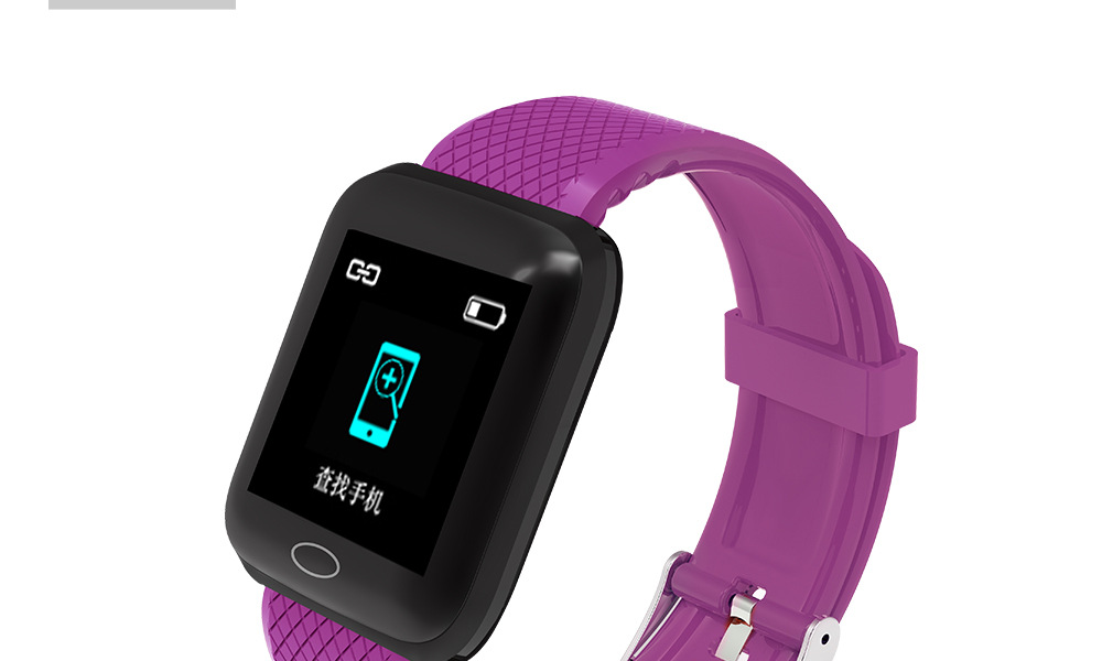 116plus Color Screen smart sports step count, heart rate, blood pressure, call information reminder function, wristband, cross-border gift pic 25