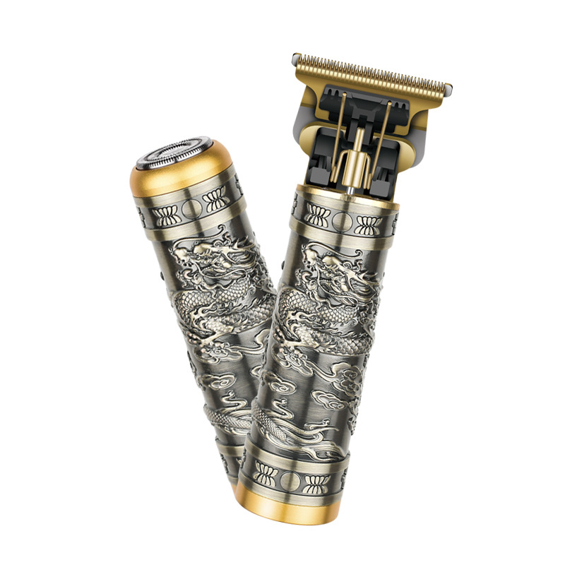 Retro oil-head engraved electric clipper, portable shaver, hair clipper two-in-one, Daling 1578 pic 5