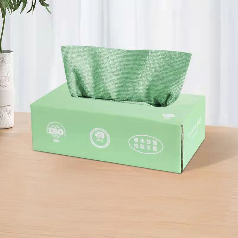Household pull-out cleaning cloths, water-absorbing microfiber kitchen dishcloths pic 4