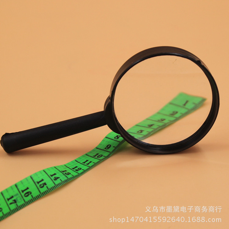 Glass lens straight handle magnifying glass, magnifying glass for elderly people reading newspapers, student teaching, 40, 50, 60, 75, 90, 100 pic 7