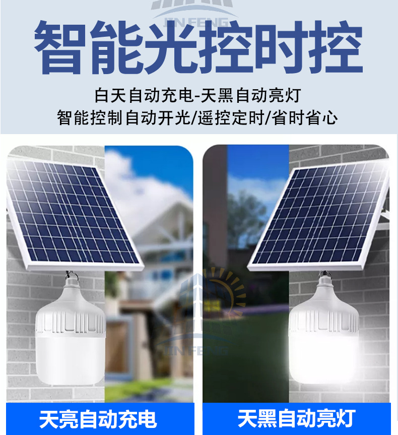 Factory direct supply of solar charging bulbs, outdoor night market stall emergency lighting fixtures, household solar bulbs pic 17