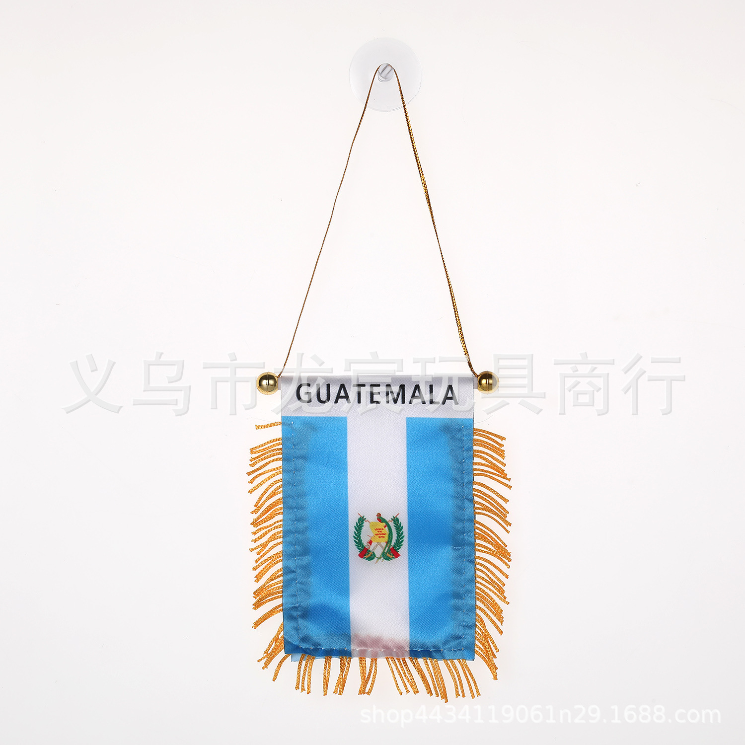 厂家直供汽车小挂旗各国国旗迷你小锦旗双面流苏带吸盘流须旗批发详情10