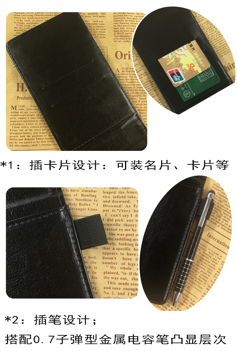 In-stock creative notebook A7 Portable small notebook with LOGO printing, multi-functional notepad, business work notebook pic 6