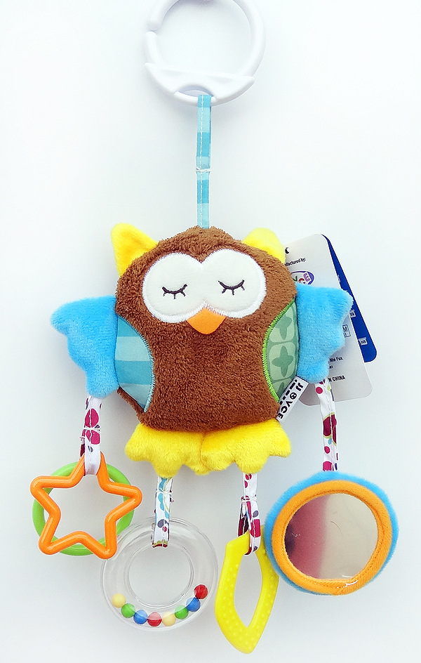 JJOVCE Baby Intelligence Soothing Doll, multi-functional animal bed bell, bed hanger, stroller hanger, baby cloth toy doll pic 38