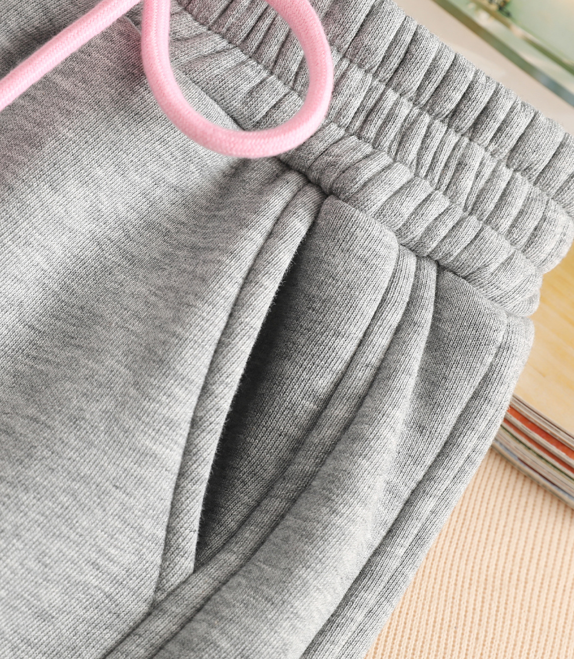 女童加绒裤子儿童纯棉加厚休闲长裤中大童秋冬运动裤卫裤女孩冬装详情15