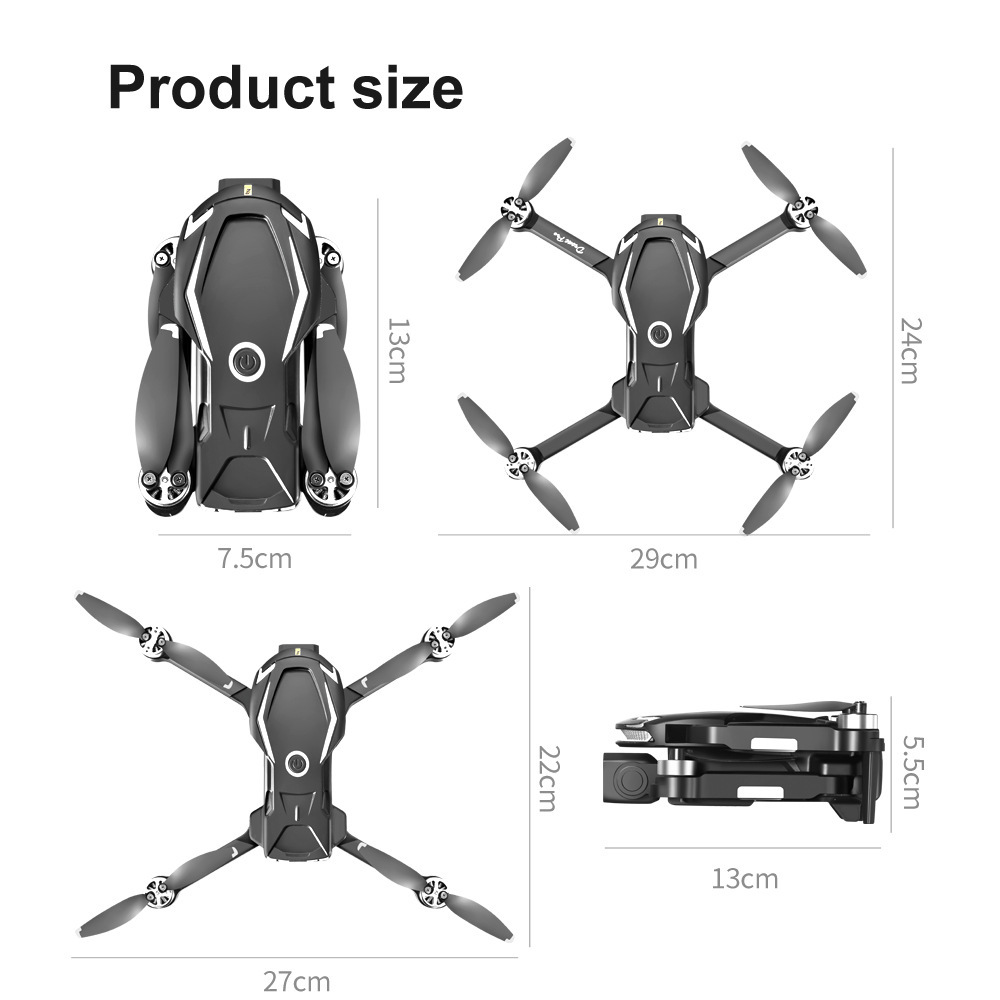 新款跨境儿童玩具遥控飞机 航拍高清8K长续航四轴无刷无人机drone详情27