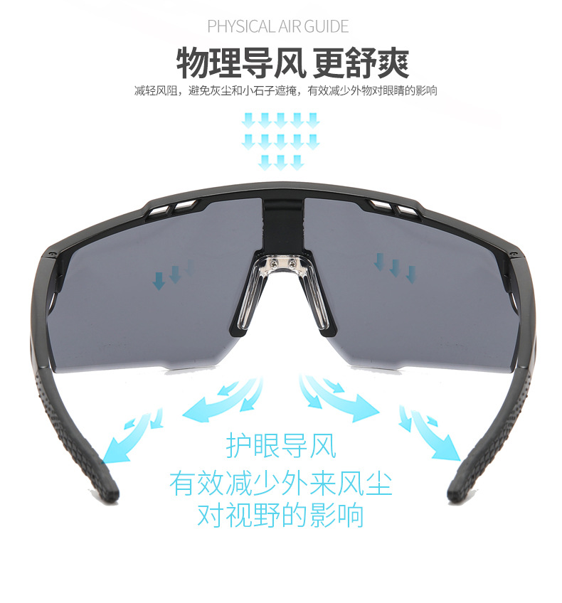 男款自行车骑行墨镜炫彩sunglasses批发外销新款欧美运动太阳镜女详情2