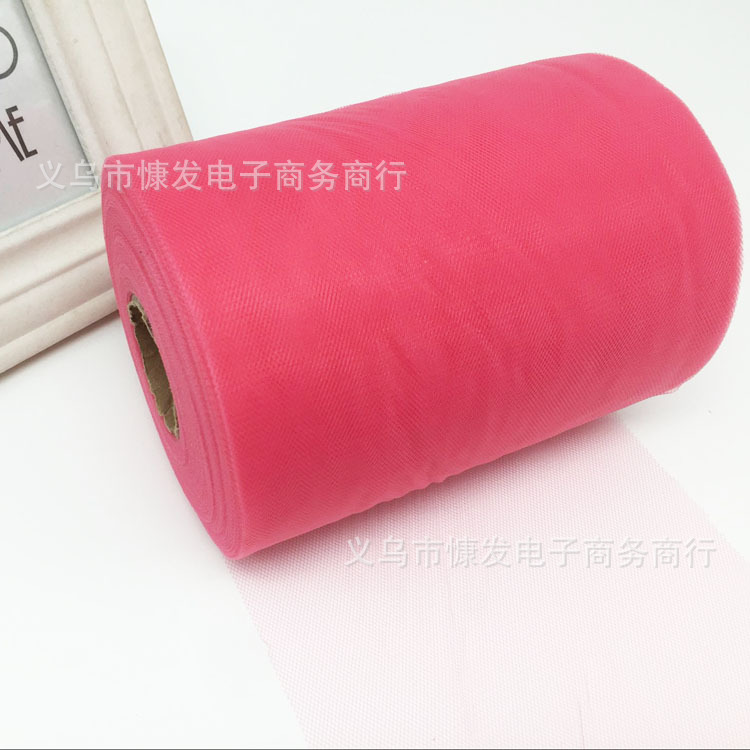 6-inch 100-yard nylon medium-hard American mesh roll TUTU yarn wedding decoration DIY fabric dress pic 16