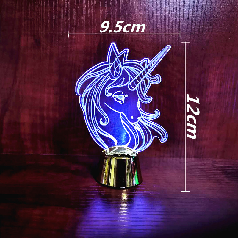 Acrylic LED festival creative decorative gifts, handicrafts, dynamic atmosphere ornaments, acrylic 3D night lights pic 1