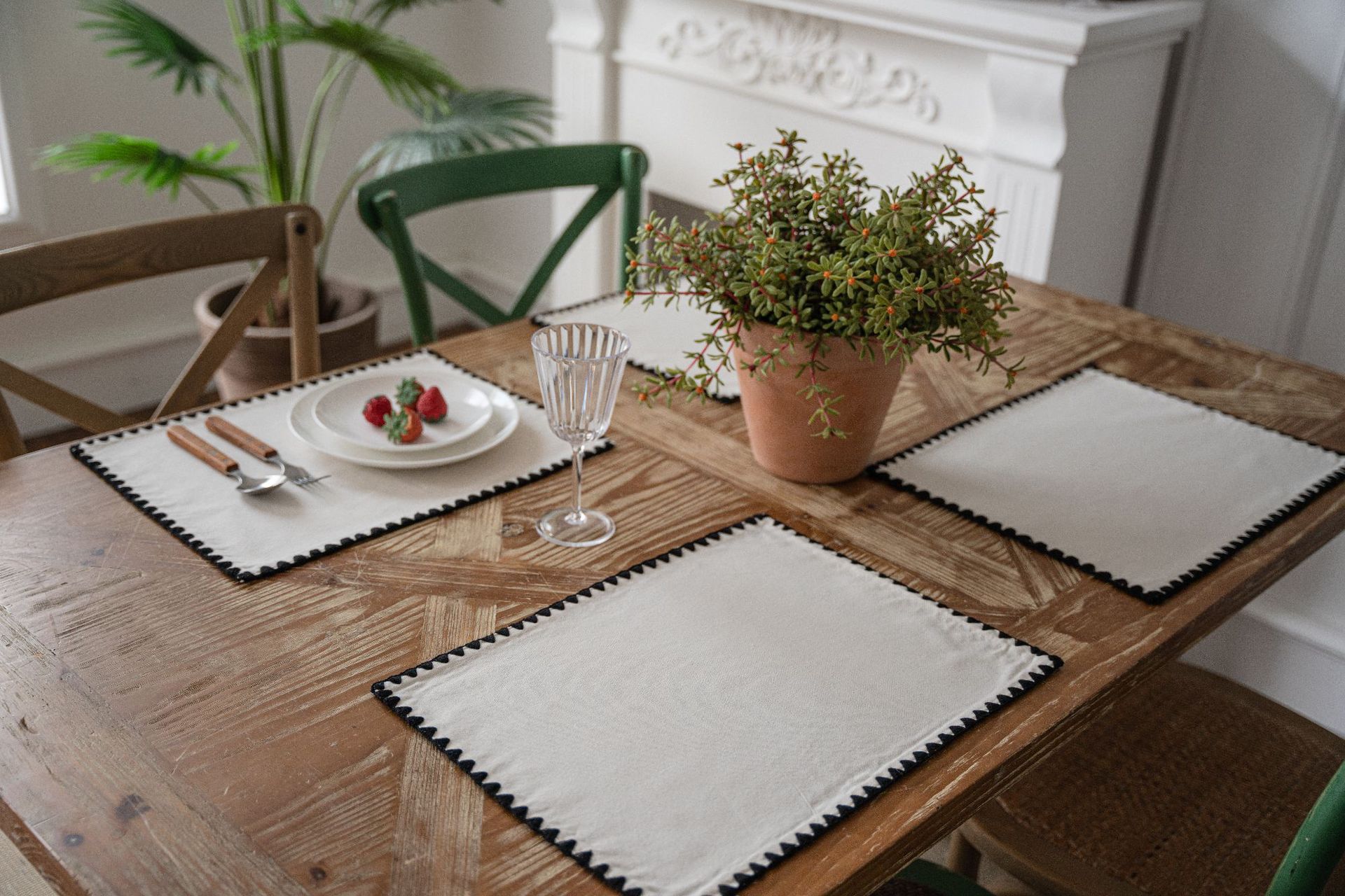 伊缦琪韵素色绣花桌旗茶几美式乡村简约茶几电视柜工厂直供详情16