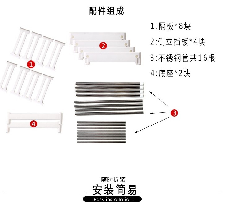 厨房下水槽置物架可伸缩不锈钢管落地式橱柜收纳整理双层储物架子详情25