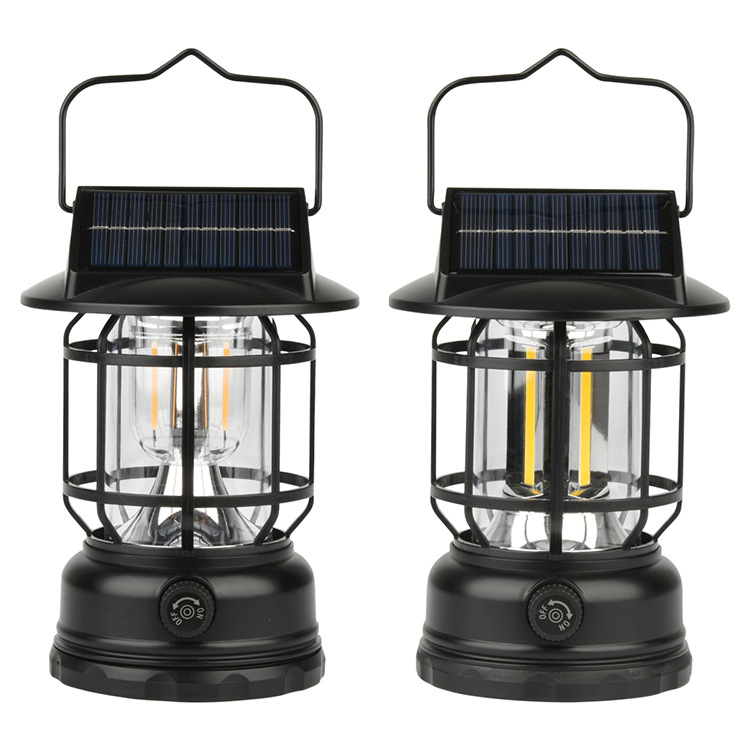 The solar-powered portable camping lamp can be charged by solar energy pic 10