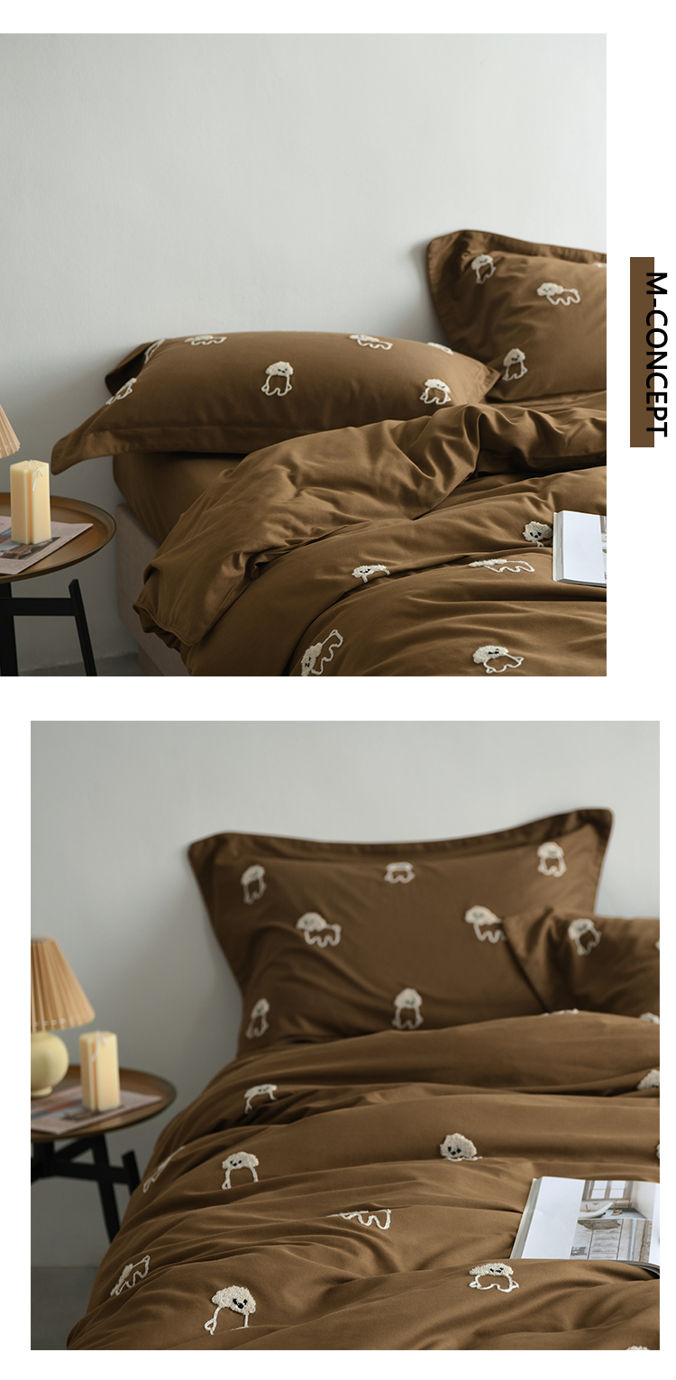 100% algodón algodón satén de tributo molido conjunto de cuatro piezas toalla de alta gama bordado artesanía adorable habitación de niños artículos de cama primavera verano pic 13