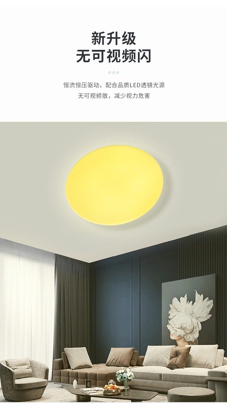 Modern and simple led ceiling lamps, living room lamps, circular bedroom and dining room lamps, balcony and corridor lighting engineering ceiling lamps pic 13