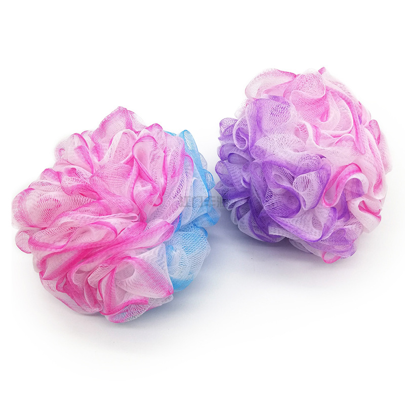 Super soft three-color multi-color soft children and adults bath balls, bath scrubbing, stain removal and foaming magic tool manufacturer wholesale pic 5